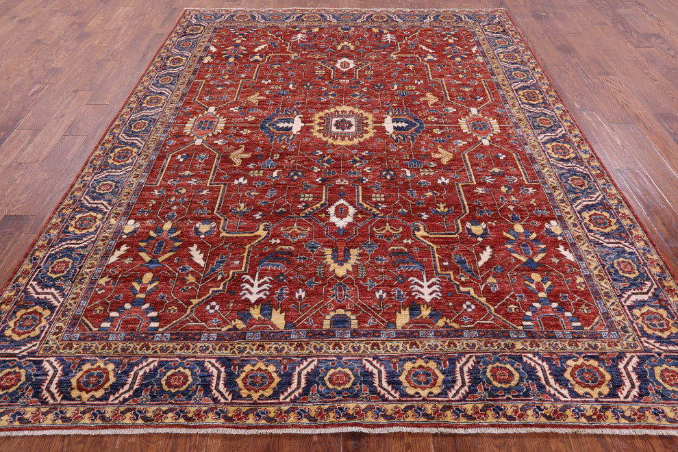 Persian Fine Serapi Hand Knotted Rug 8' 0" X 9' 9" - Q12863