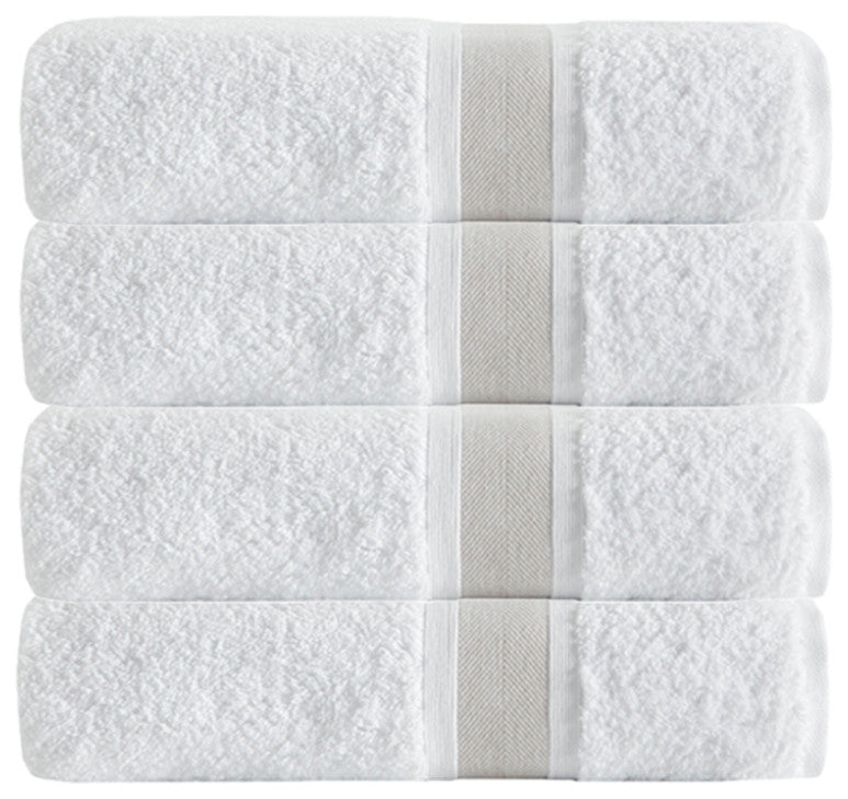 Enchante Home Unique Bath Towels, Set Of 4, Beige