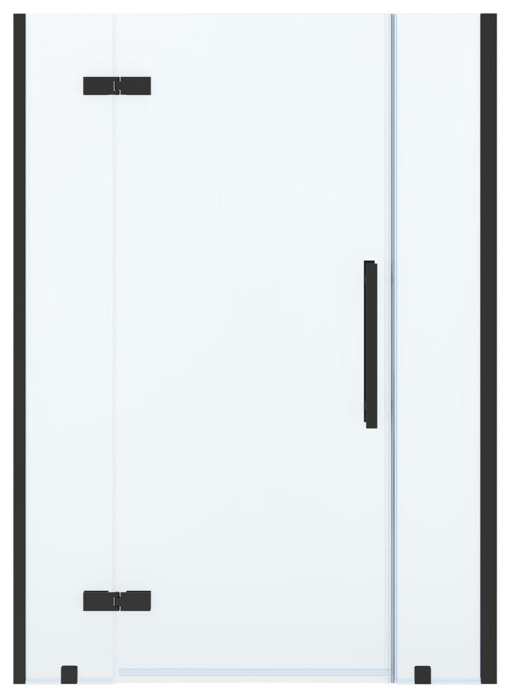 Tampa 51 11/16-54 1/16"Wx72"H Alcove Hinge Shower Door Black