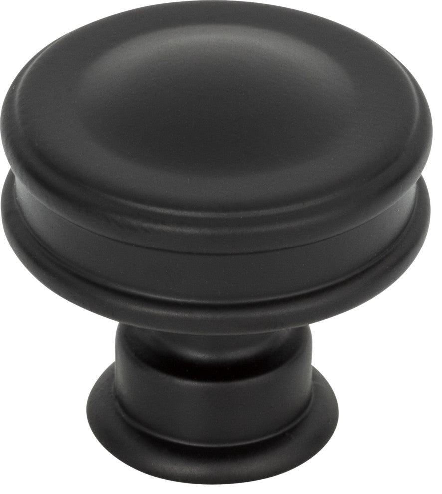 Atlas Homewares A100 Oskar 1-1/4 Inch Mushroom Cabinet Knob - Matte Black