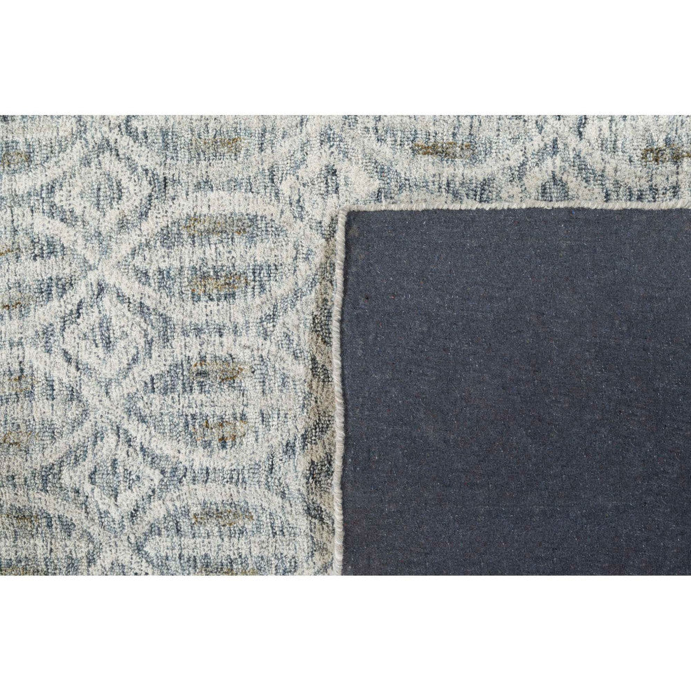 Lyon Palm Area Rug, Blue, 2'x3'