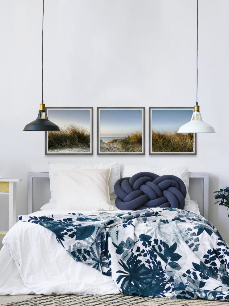 The Hidden Beach Triptych, 3-Piece Set, 24x24 Panels