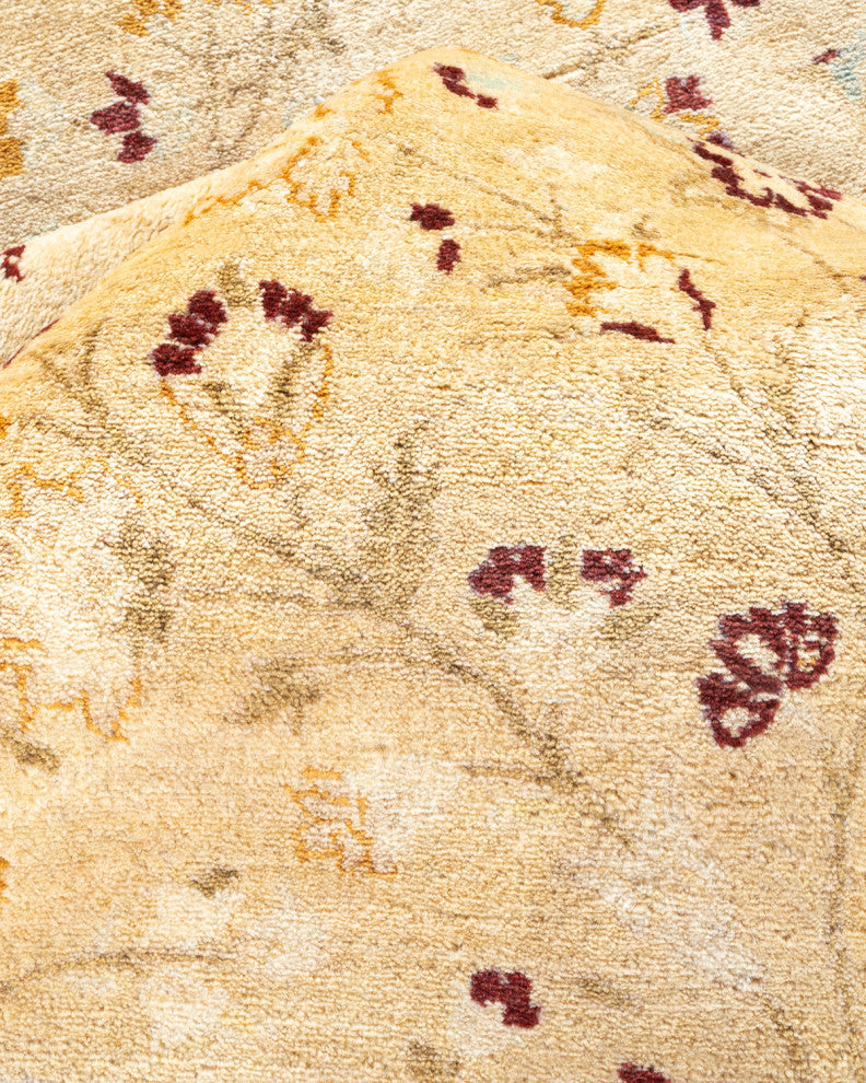 Mogul, One-of-a-Kind Hand-Knotted Area Rug Yellow, 6'1"x8'9"