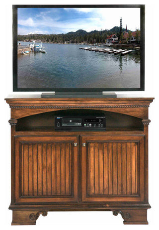 Eagle Furniture 49" Entertainment Console, Soft White, Without Hutch