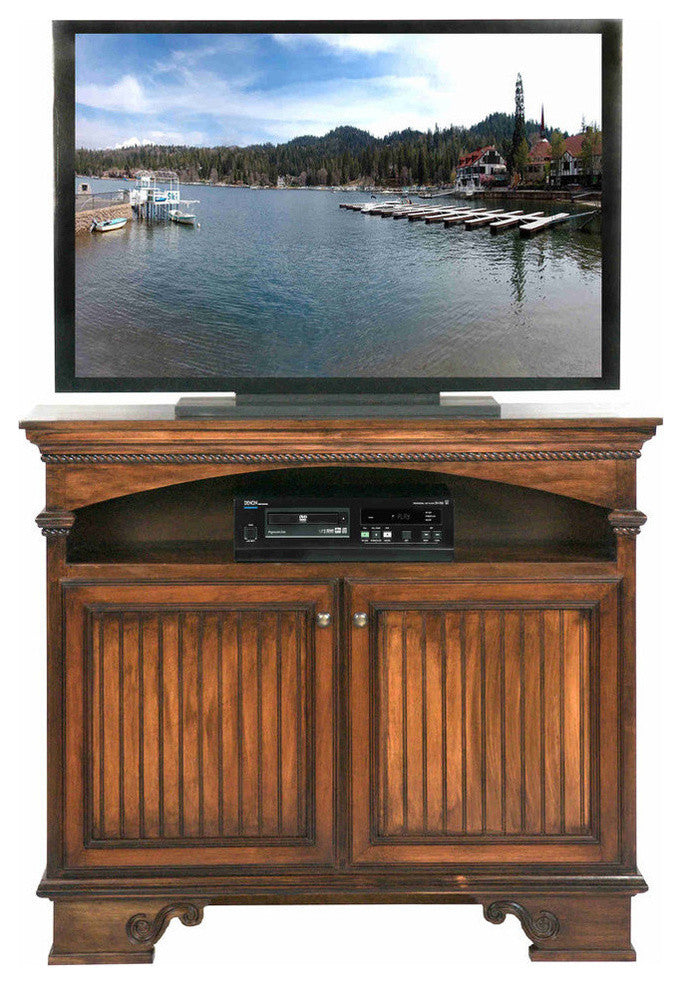Eagle Furniture 49" Entertainment Console, Soft White, Without Hutch