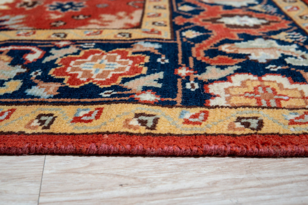 EORC Red Hand Knotted Wool Mahal Rug, 8'x10'