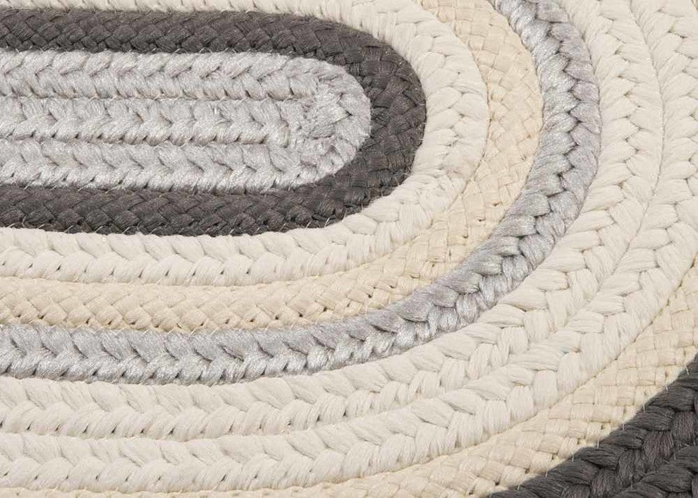 Colonial Mills Brooklyn BN49 Slate Indoor/Outdoor Area Rug, Round 10'x10'