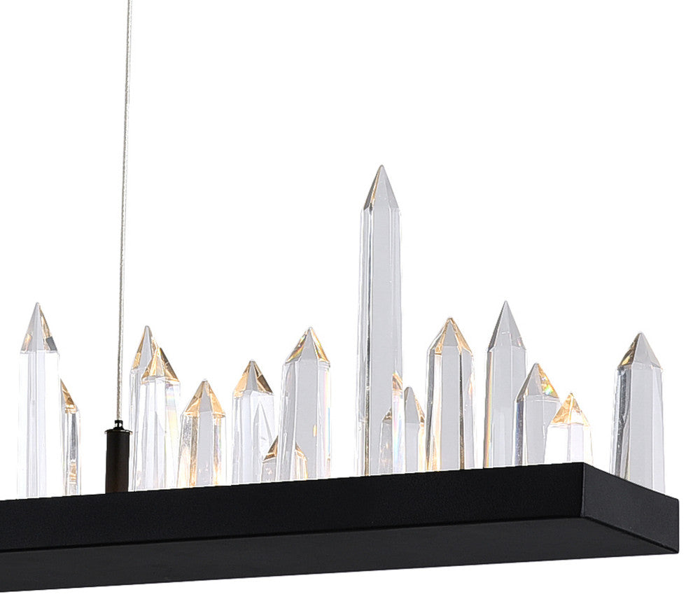 Juliette LED Chandelier With Black Finish