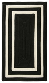 La Playa PY21 Black & White Indoor/Outdoor Area Rug, Rectangular 8'x11'