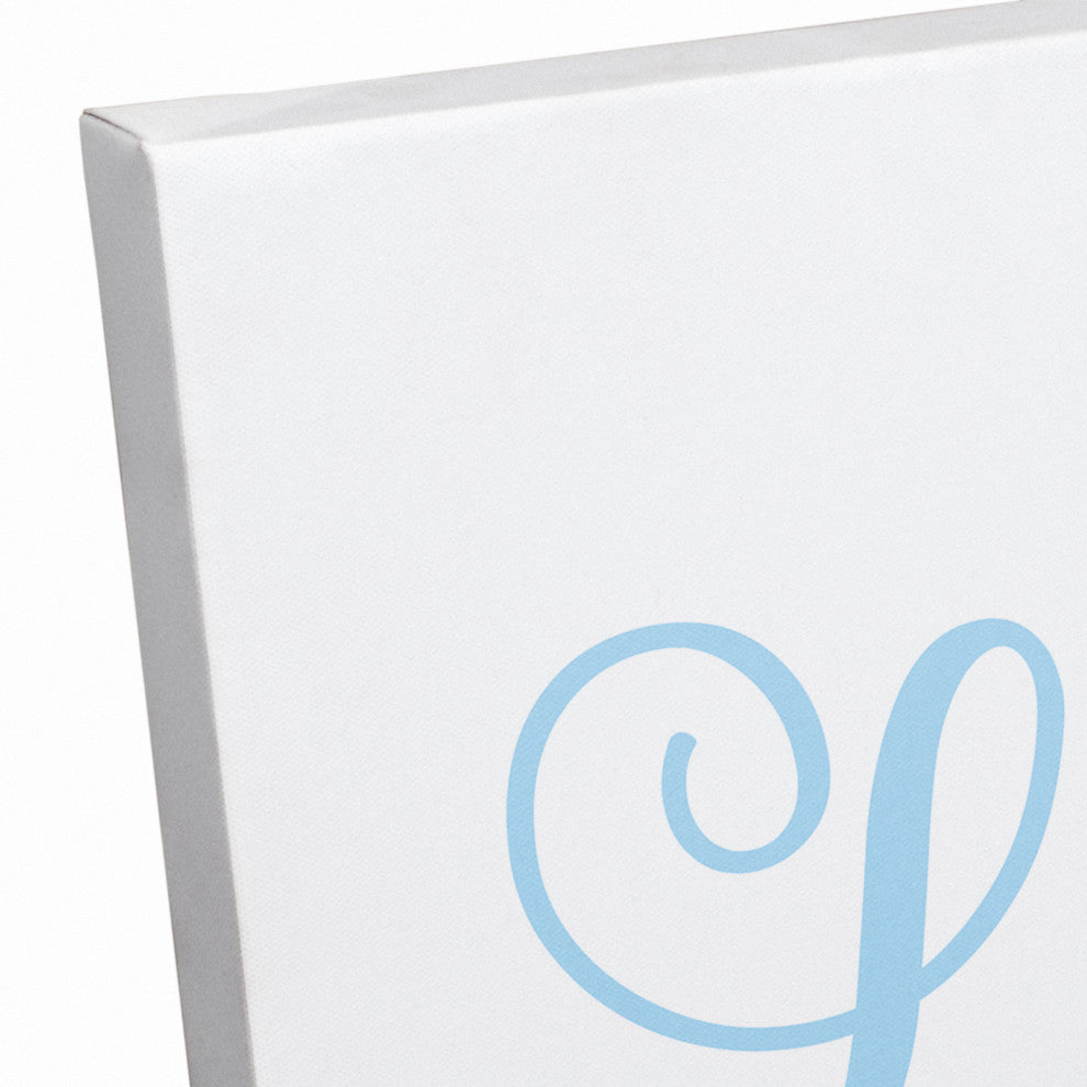 Little Dreamer 12"x36" Canvas Wall Art, Blue