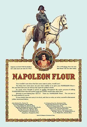 Napoleon Flour- Gallery Wrapped Canvas Art 28" x 42"
