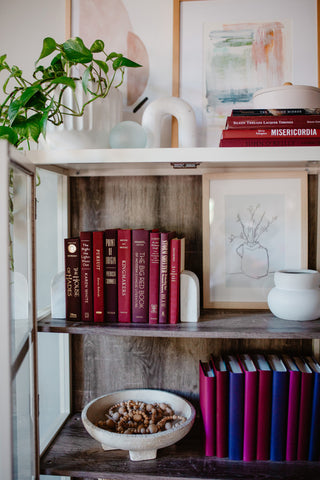Decorative Books - Bordeaux Book Bundle - 1 foot of Red Books