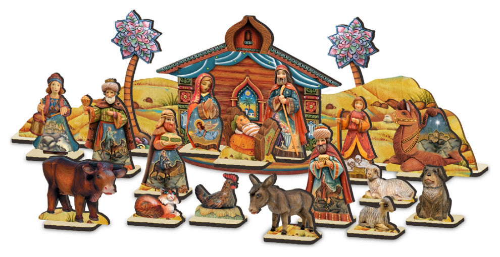 Nativity Village Set of 19