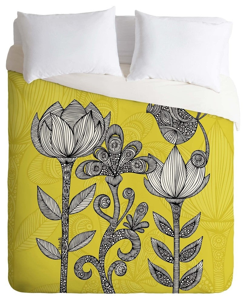 Deny Designs Valentina Ramos Green Garden Duvet Cover - Lightweight