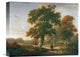 "Travellers at a Crossroads In a Wooded Landscape" Artwork, 16" x 12"