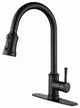 Touch Kitchen Sink Faucet With Pull Down Sprayer, Single-Handle, Matte Black