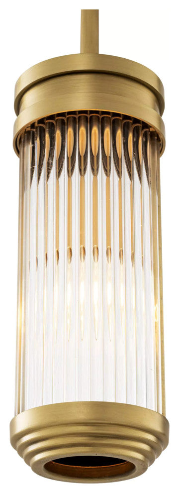 Cylindrical Glass Pendant Lamp | Eichholtz Rousseau, Small