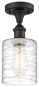 Innovations 516-1C-OB-G1113 1-Light Semi-Flush Mount, Oil Rubbed Bronze
