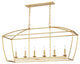 Hudson Valley Bryant Six Light Island Pendant 8348-GL