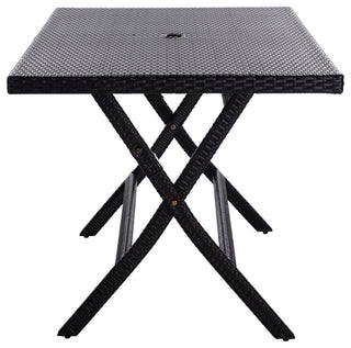 Safavieh Akita Outdoor Folding Table Black