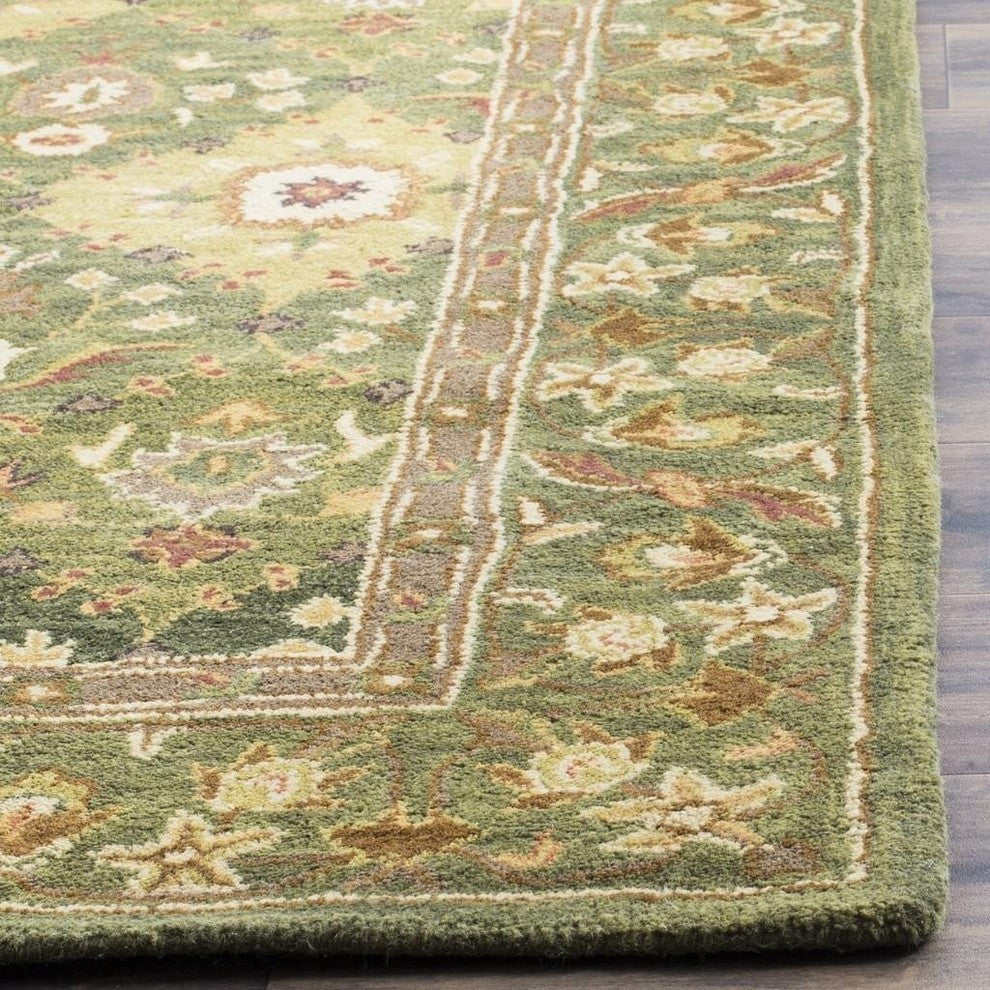 Safavieh Antiquities AT57C 6' Round Olive Rug