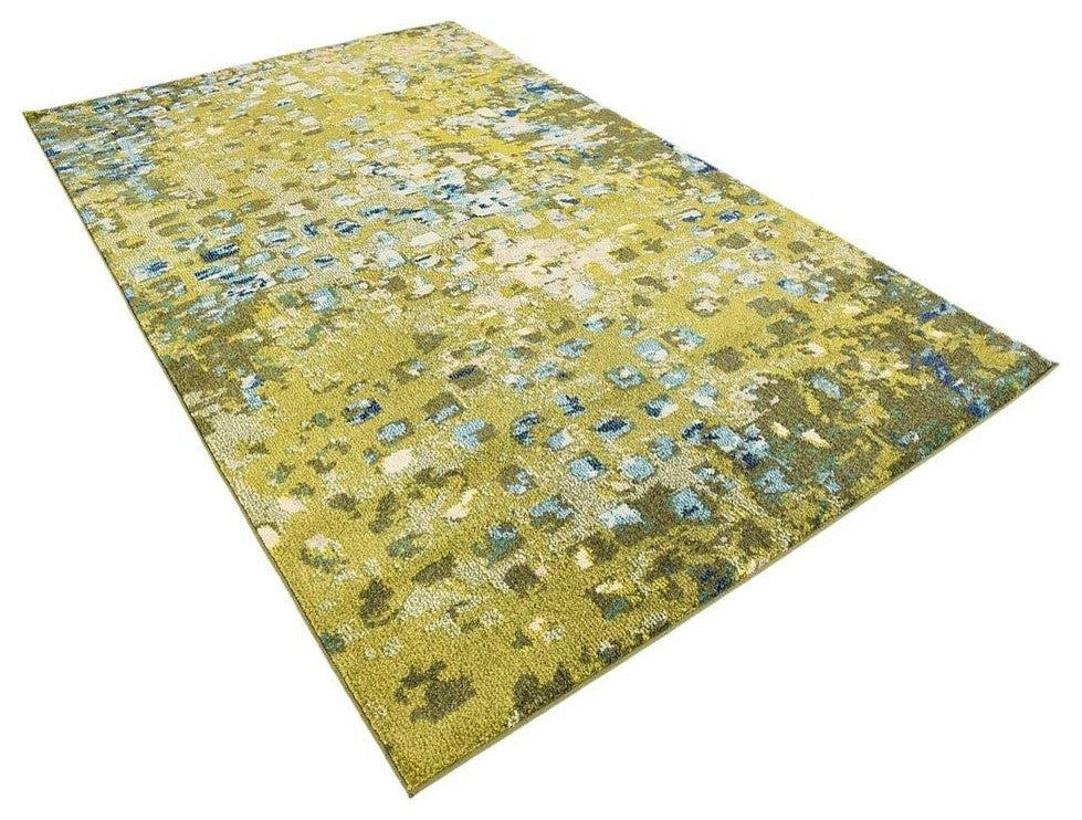 Unique Loom Green Jardin Ivy 5' 0 x 8' 0 Area Rug