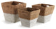 Seagrass Rectangular Storage Baskets, Set of 3