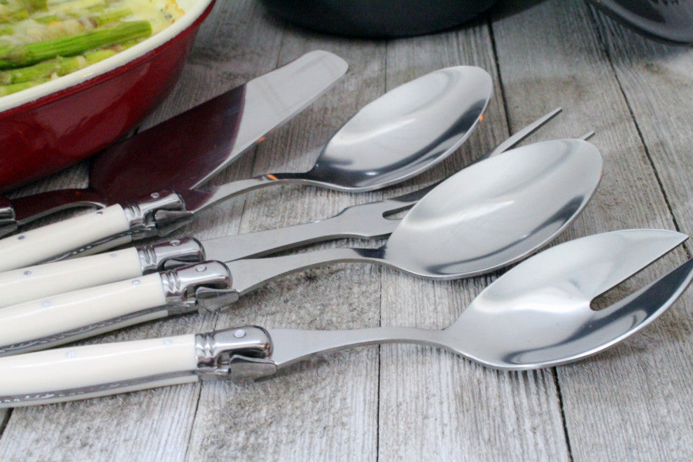 5-Piece Laguiole Hostess Set, Faux Ivory by French Home