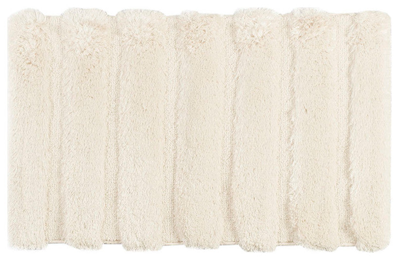 Madison Park Tufted Pearl Channel Rug, Wheat