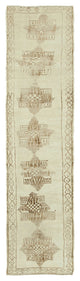Rug N Carpet - Handwoven Oriental 2' 9" x 11' 5" Vintage Runner Rug