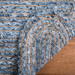 Safavieh Cape Cod Collection CAP208 Rug, Blue/Natural, 4'x6'
