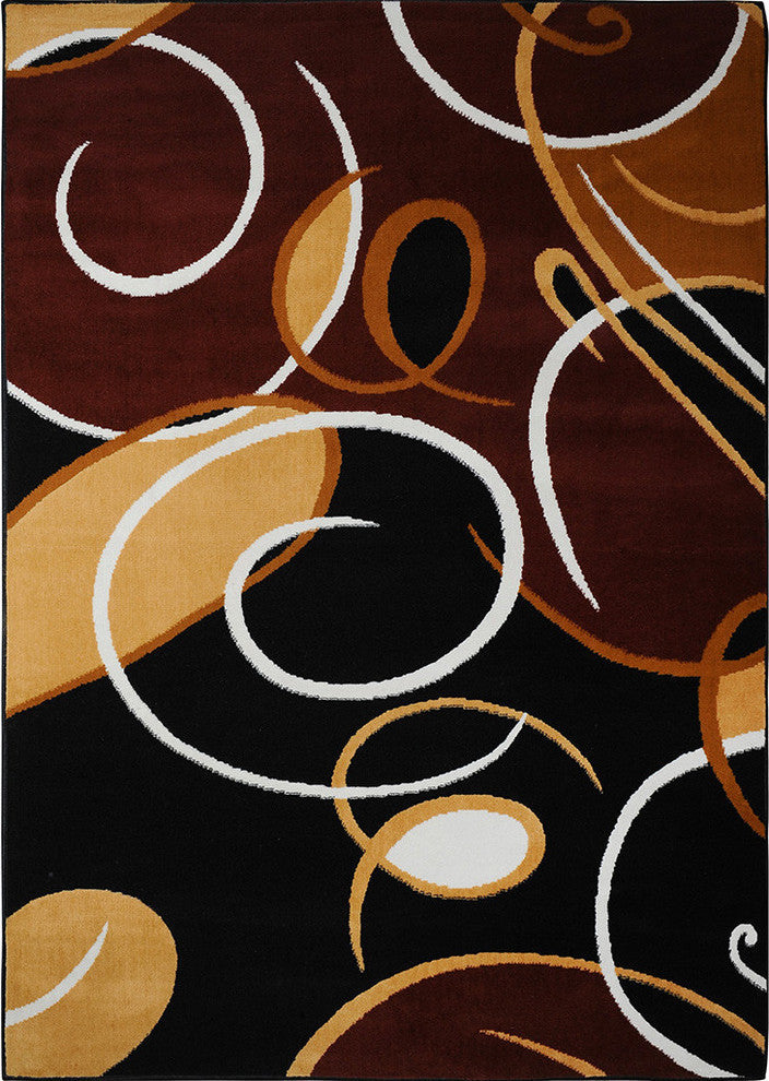 Home Dynamix Premium Loire Area Rug 3''7"x5''2", Decorative Ebony