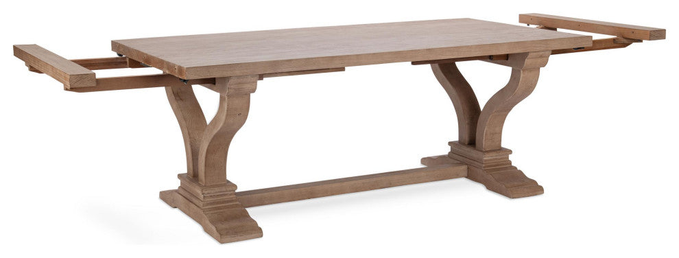Kosas Home Home Alexander 86"-110" Extendable Dining Table, Antique Brown