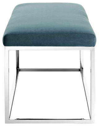 Sea Blue Anticipate Performance Velvet Bench