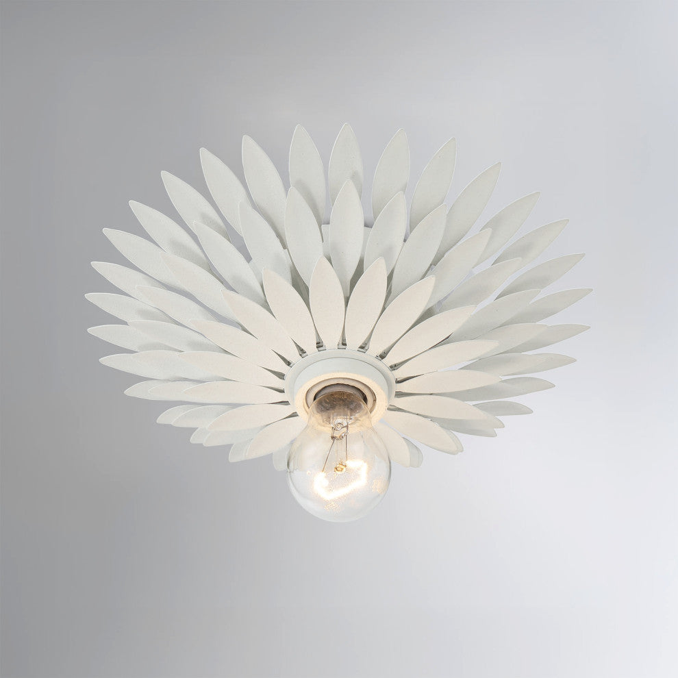 Crystorama Lighting Group 500 Broche 11"W Semi-Flush Ceiling - Matte White