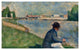"Study for "œBathers at AsniÃ¨res"?, c. 1883-1884" Print by Georges Seurat, 32"x21"