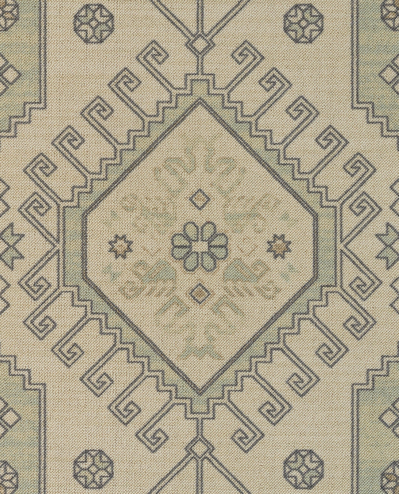 Momeni Anatolia Wool and Nylon Sage Area Rug 5'3" X 7'6"