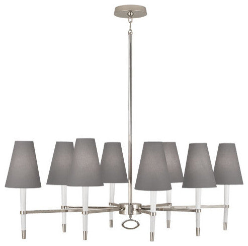 Robert Abbey-RA-WH718-Eight Light Chandelier, Jonathan Adler Ventana