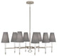 Robert Abbey-RA-WH718-Eight Light Chandelier, Jonathan Adler Ventana