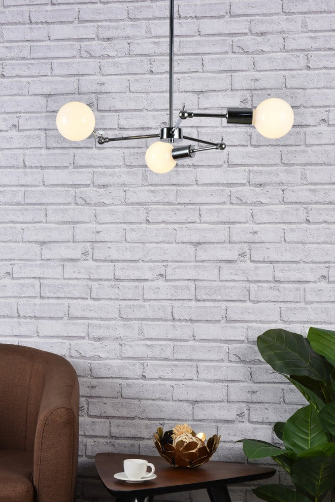 Florence 3-Light Chrome Pendant