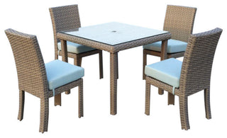 St. Tropez Square Dining Set, Cayenne