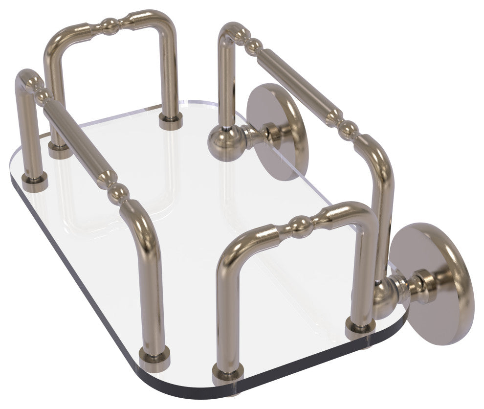 Skyline Wall Mounted Guest Towel Holder, Antique Pewter