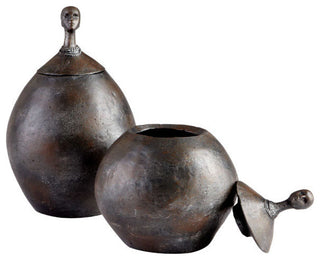 Cyan Design Large Keep Your Head Up Container, Rustic