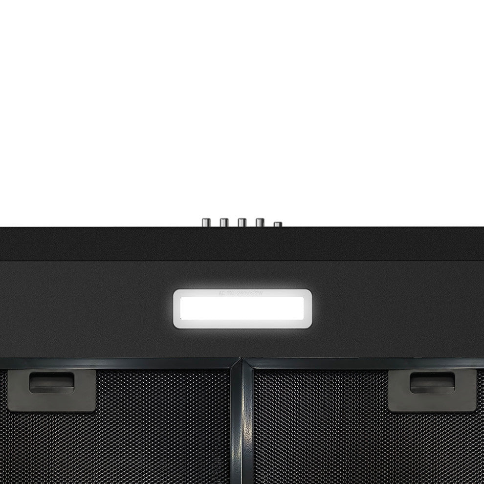 Streamline 30" Domenico Ducted Undermount Range Hood, Grit Black