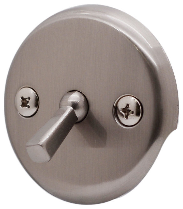 Black 1.5" Tubular Trip Lever Bath Waste In Oil Rubbed Bronze, Satin Nickel