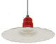 16" Radial Wave Pendant Light, Green, 16" Pendant Light, Black Cord