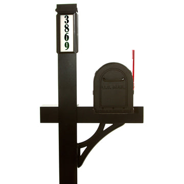 Solar Light Mailbox Package, Black