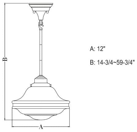 Huntley 12-in Pendant Milk Glass Oil Rubbed Bronze