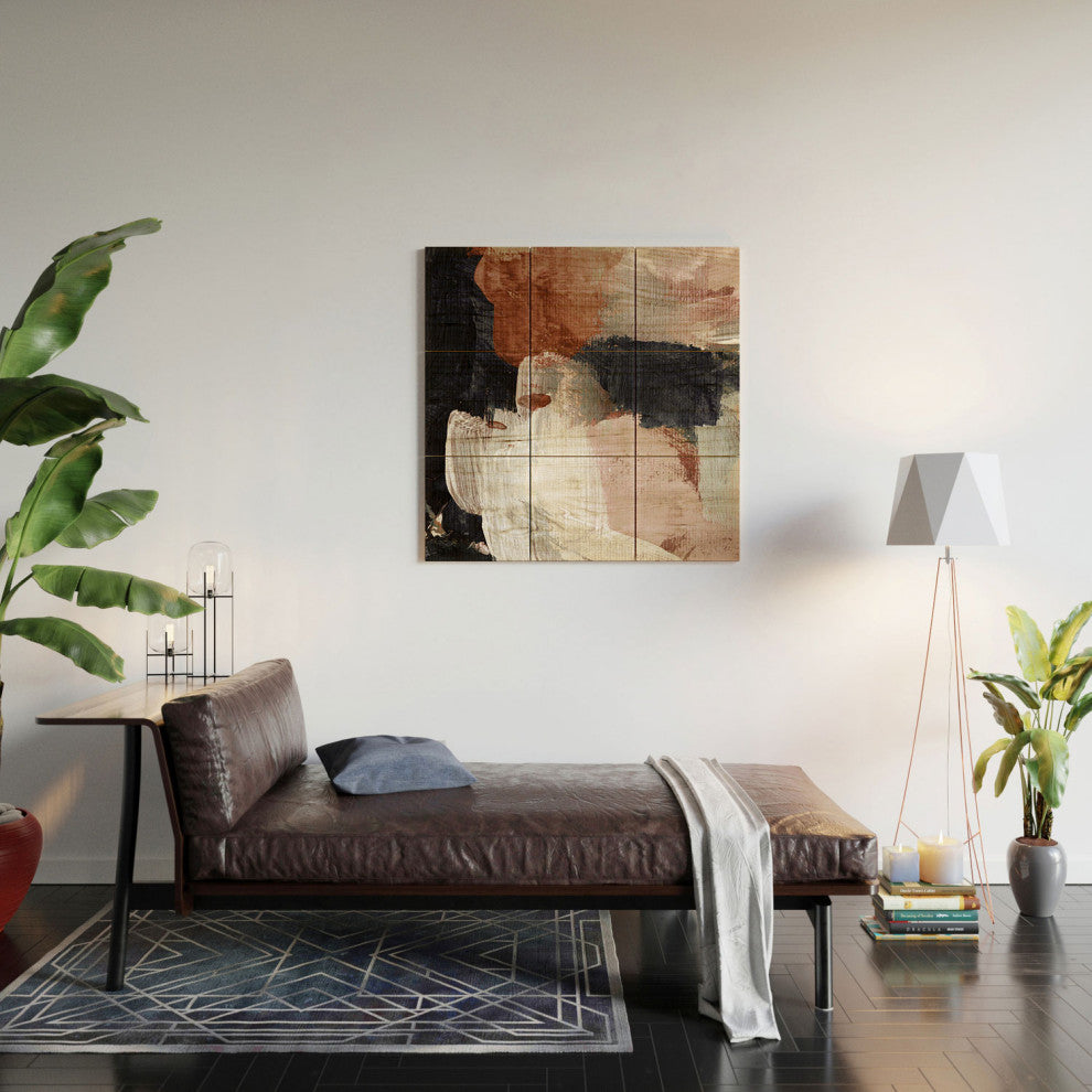 Dan Hobday Art Earthly Abstract Wood Wall Mural