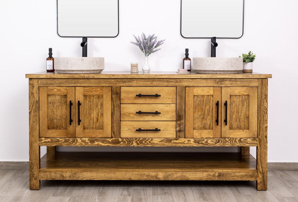 Natural Stone Vessel Bathroom Sink - Burj Marble, Ojinaga